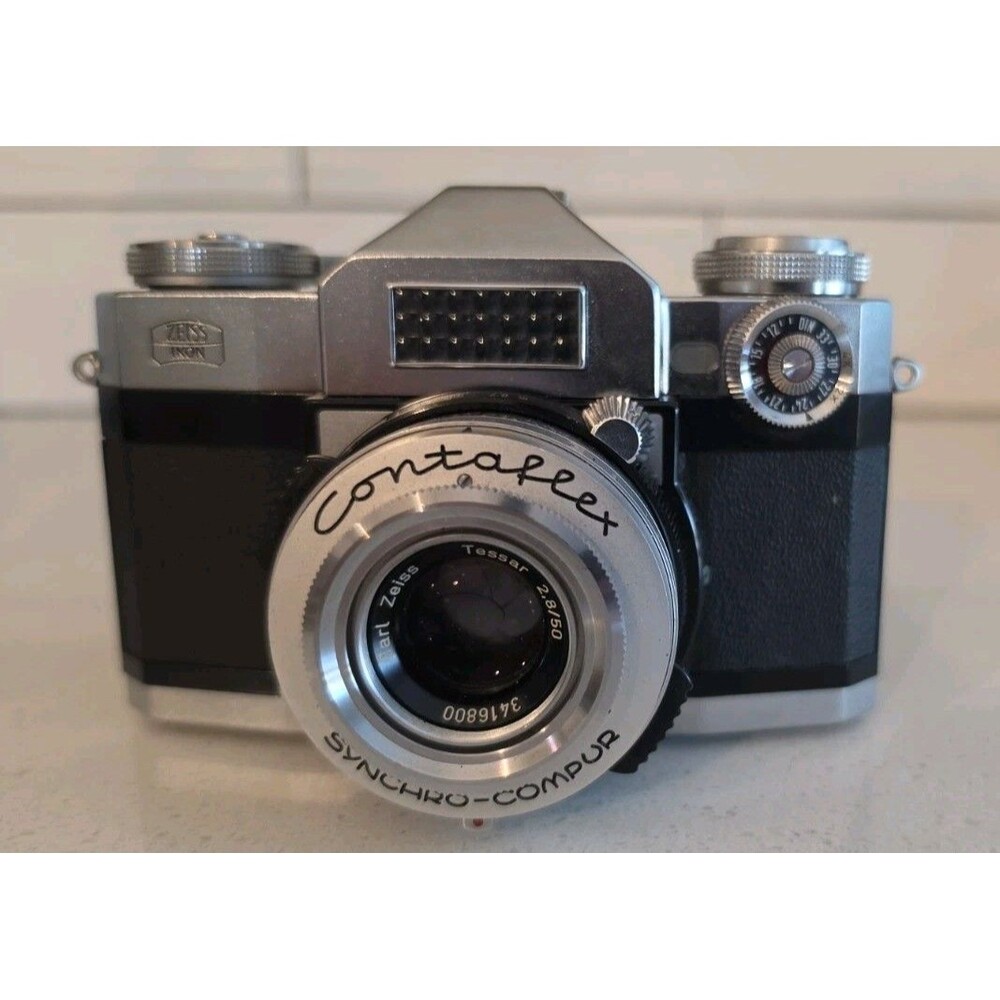 Zeiss Ikon Contaflex Super 35mm Film SLR Camera Tessar 2.8/50 Untested